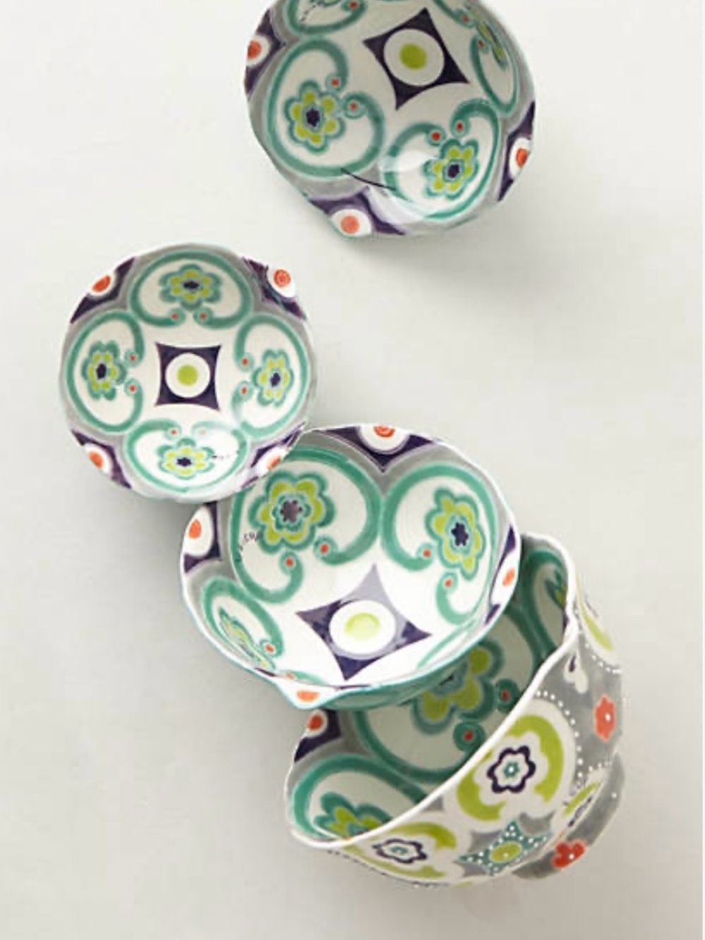 Anthropologie Izmir Ceramic Nesting Measuring Cups Set